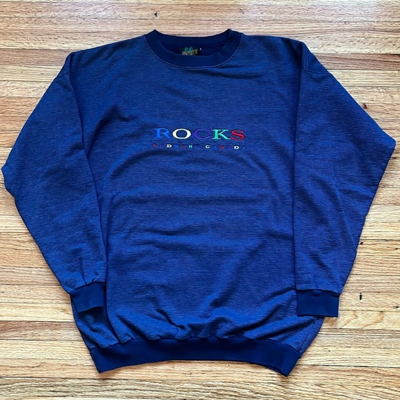 Mindswept Other - Vintage Rocks Sudbury Canada Crewneck / XL / 90s / Windswept